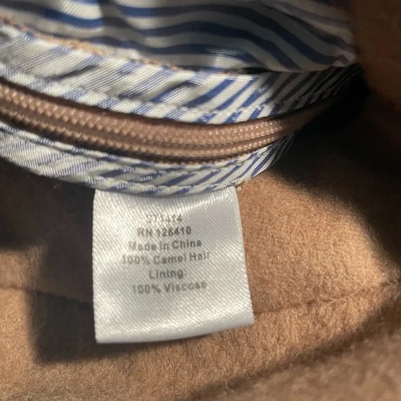Ann Mashburn Hutton Camel Hair Flannel Pants Size 6 Camel